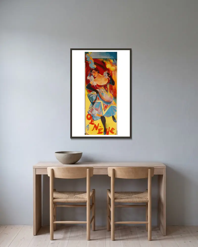 Ženeva, Georges de Feure v rámu na stěně