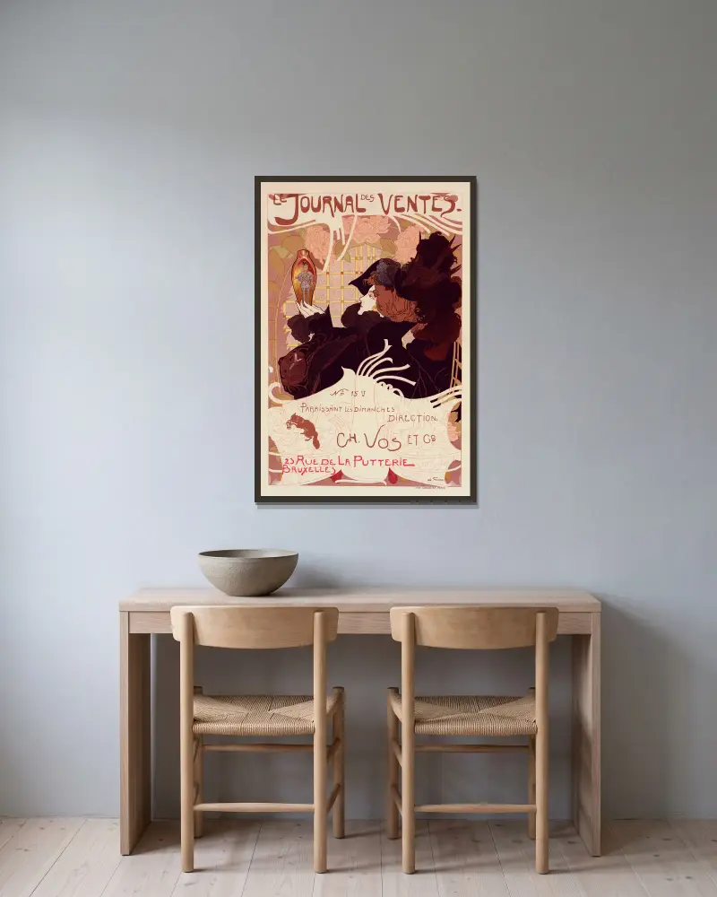 Journal des Ventes, Georges de Feure v rámu na stěně