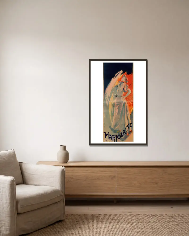 Marjolaine, Georges de Feure v rámu na stěně