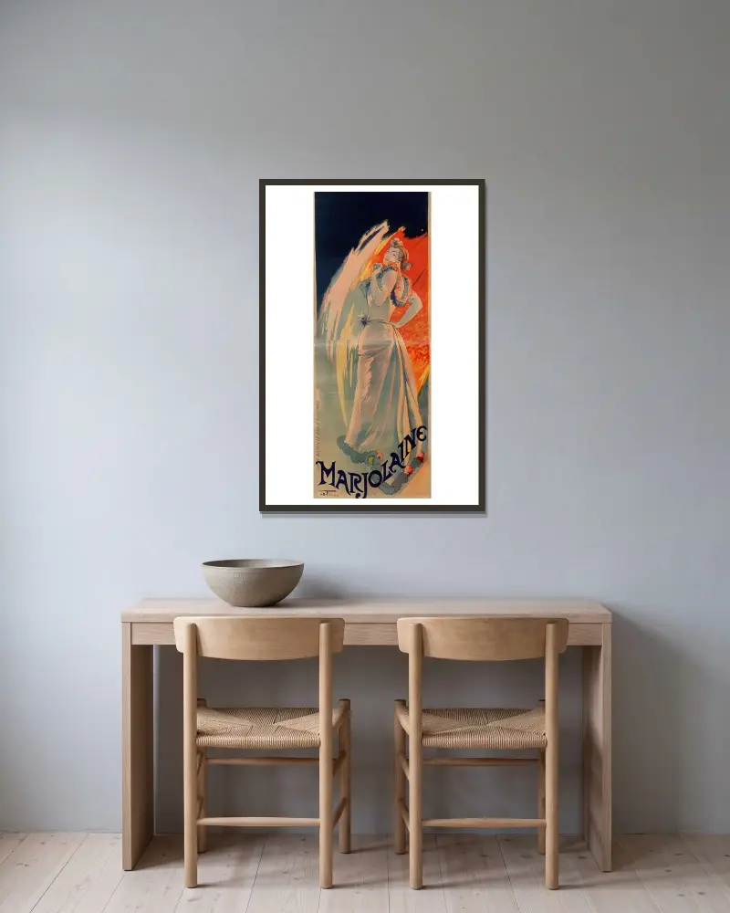 Marjolaine, Georges de Feure v rámu na stěně