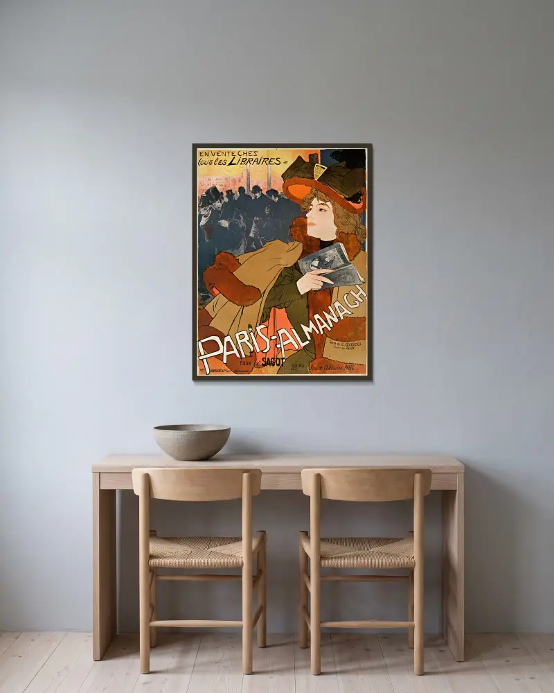 Paris Amanach, Georges de Feure v rámu na stěně