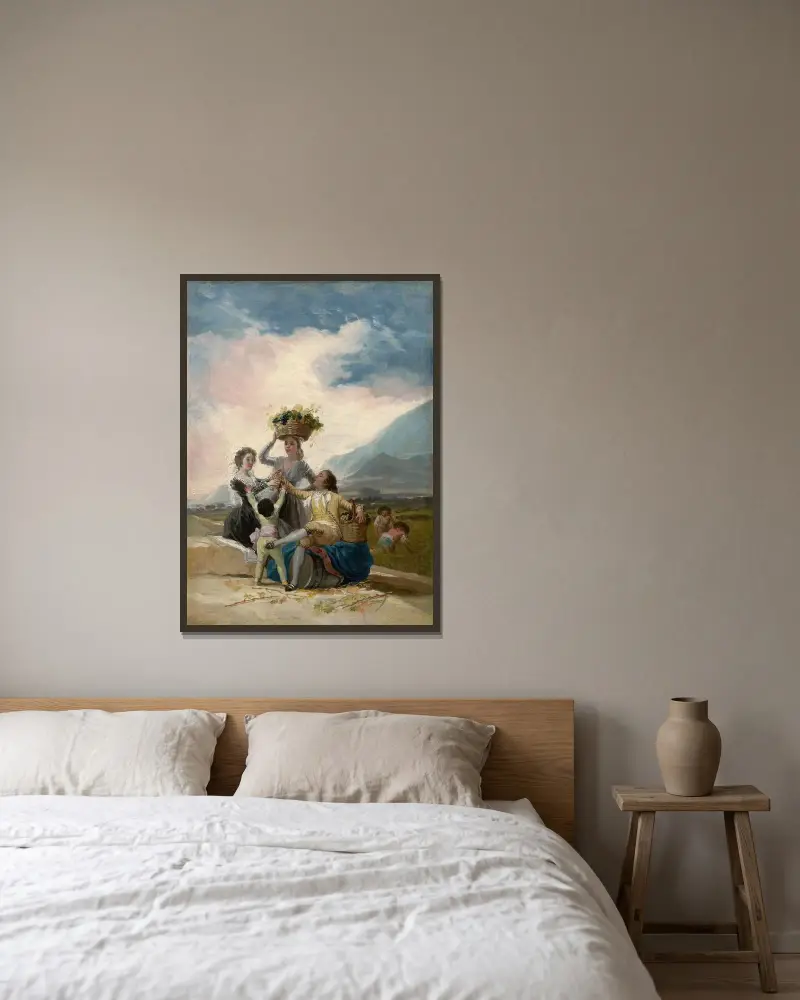 Jesień, Francisco de Goya w ramie na ścianie