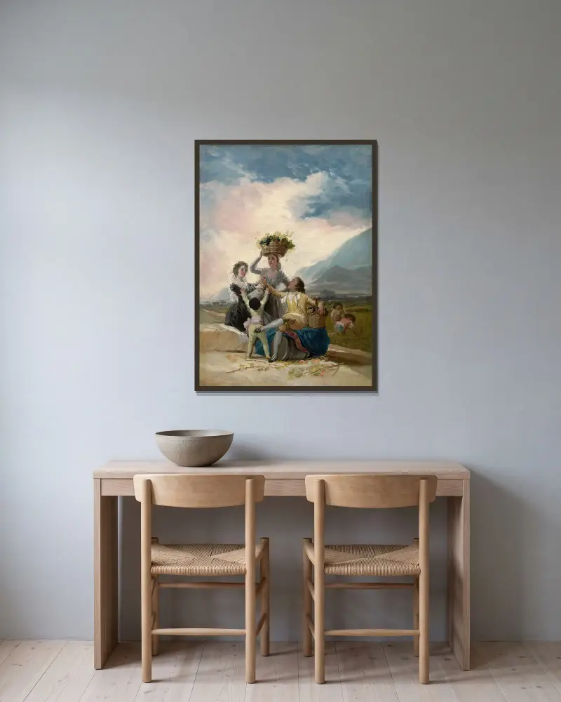 Jesień, Francisco de Goya w ramie na ścianie