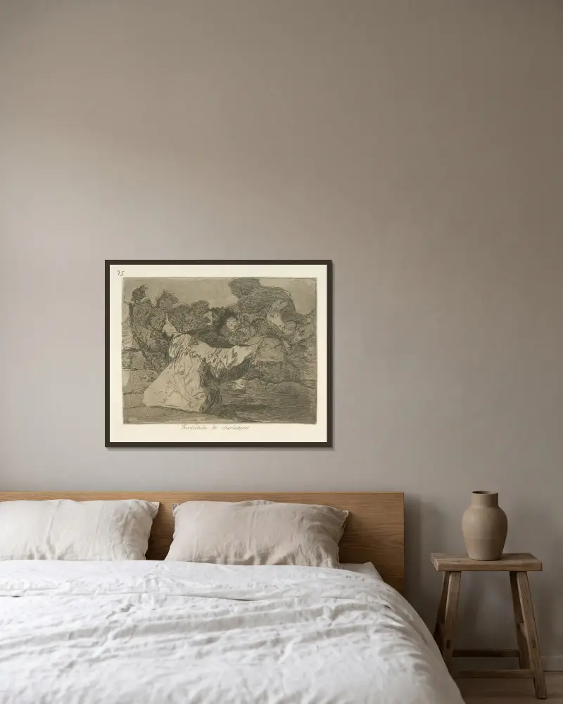 Trupa szarlatanów, Francisco de Goya w ramie na ścianie