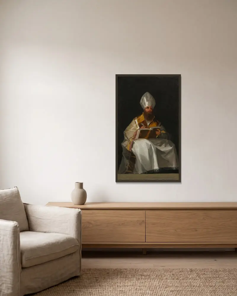 Svatý Ambrož, Francisco de Goya v rámu na stěně