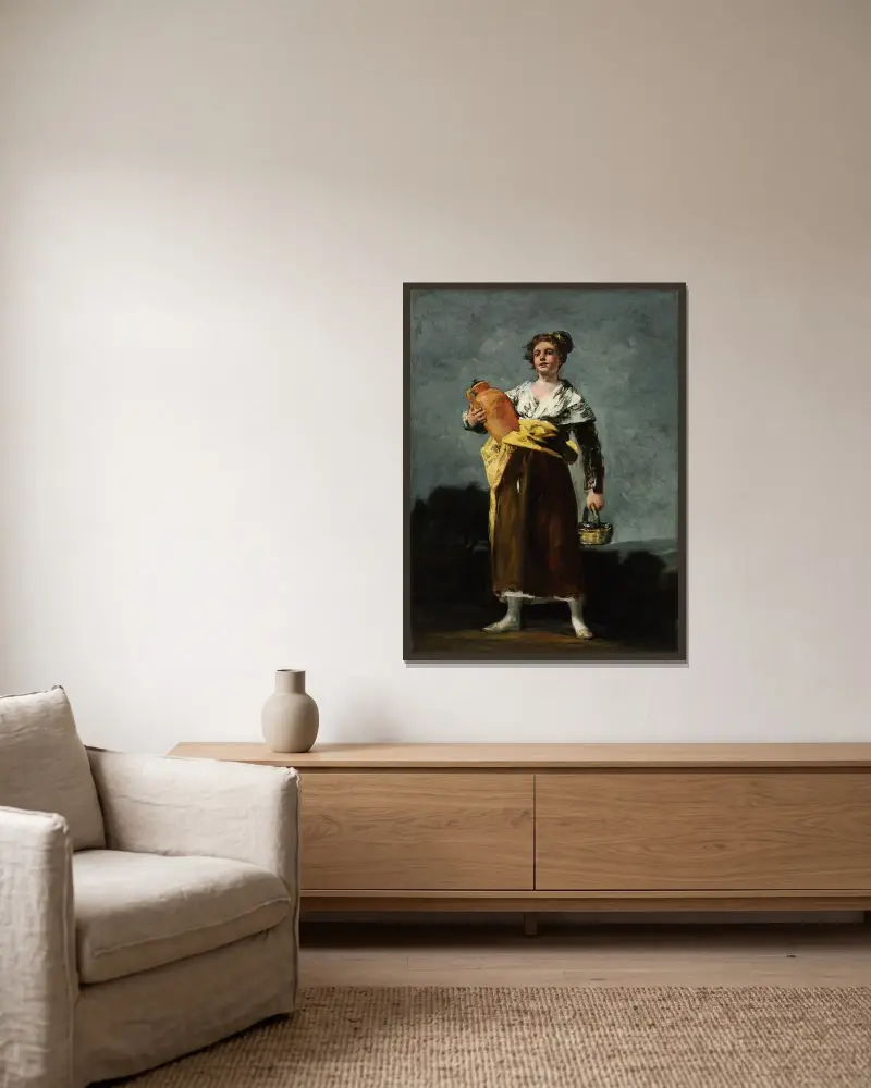 Nosząca wodę, Francisco de Goya w ramie na ścianie