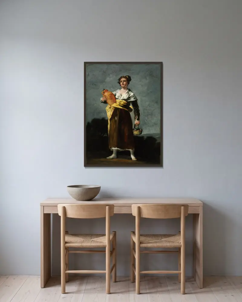 Nosząca wodę, Francisco de Goya w ramie na ścianie