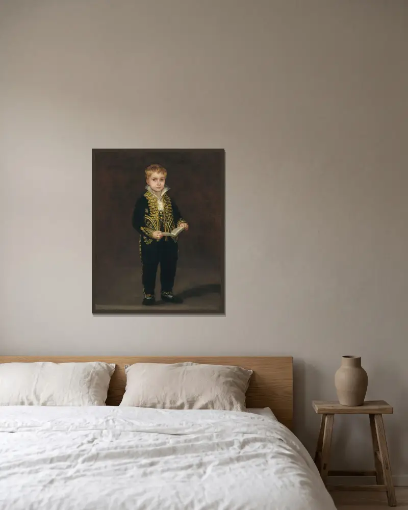 Victor Guye von Francisco de Goya gerahmt an einer Wand