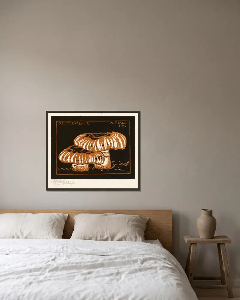 September von Julie de Graag gerahmt an einer Wand
