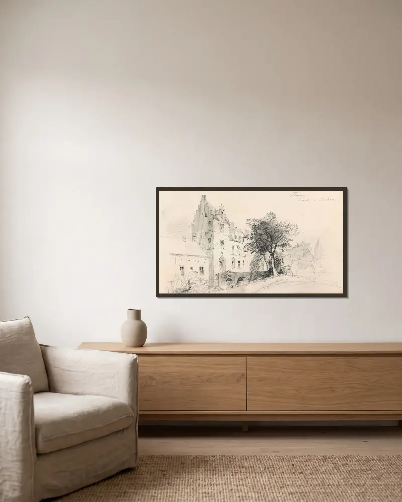 Het Steen, Peter Paul Rubens' Schloss von Nicaise De Keyser gerahmt an einer Wand