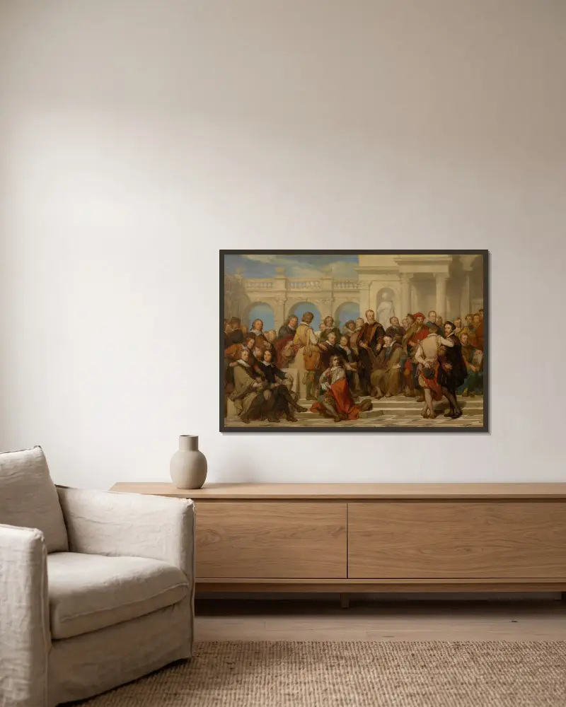 Maler und Bildhauer von Nicaise De Keyser gerahmt an einer Wand