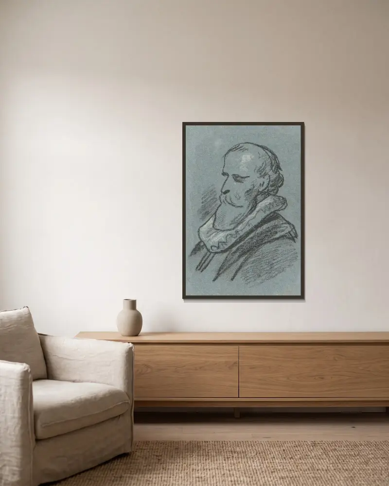 Portrét muže – č. 12, Nicaise De Keyser v rámu na stěně