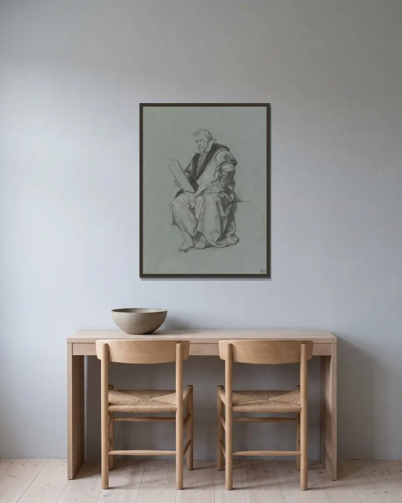 Der Architekt Wenzel Coebergher von Nicaise De Keyser gerahmt an einer Wand