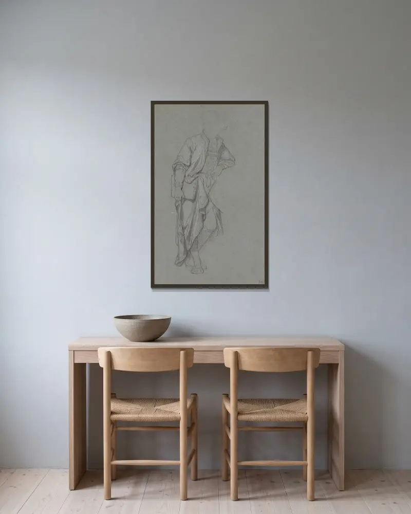 Der Maler Jan Gossaert von Nicaise De Keyser gerahmt an einer Wand