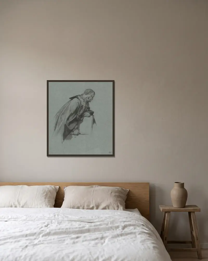 Der Bildhauer Willem Kerricx von Nicaise De Keyser gerahmt an einer Wand