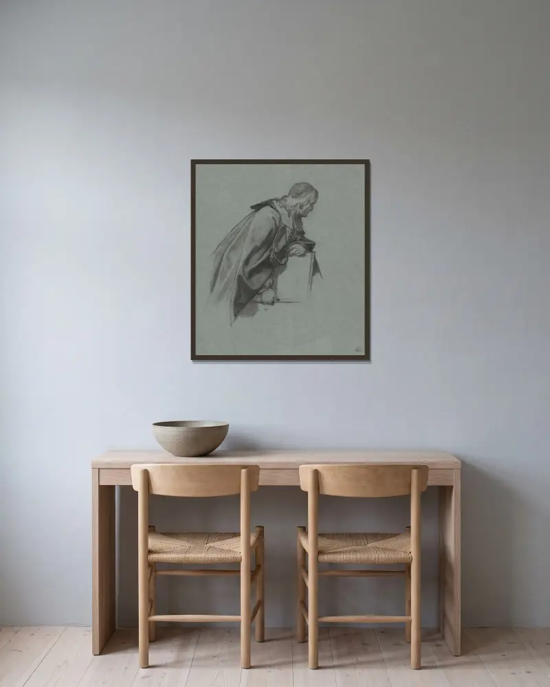 Der Bildhauer Willem Kerricx von Nicaise De Keyser gerahmt an einer Wand