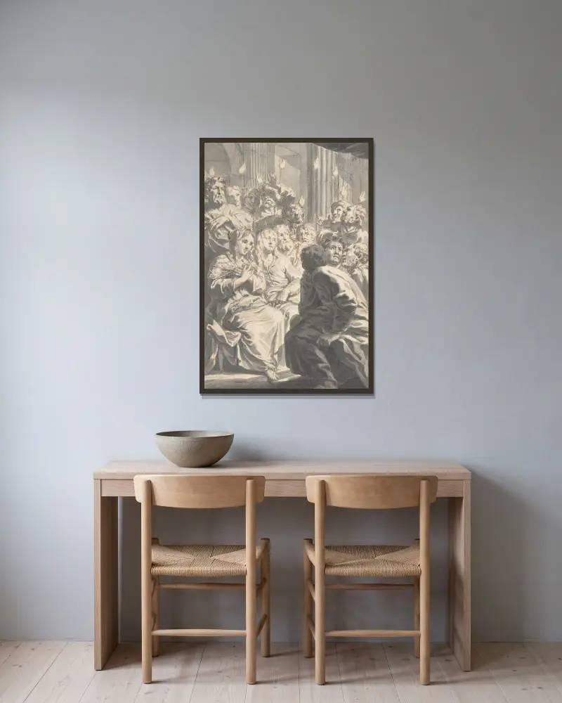 Letnice, Gerard de Lairesse v rámu na stěně