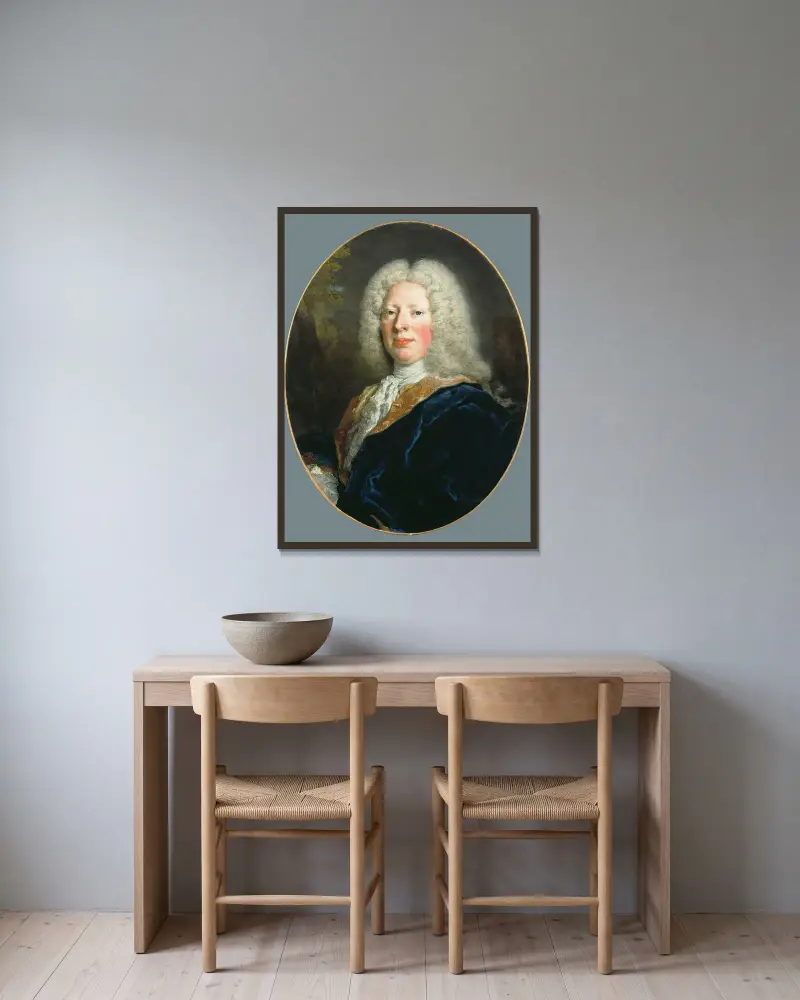 Frederick Augustus, hrabě Rutowski, Nicolas de Largillière v rámu na stěně