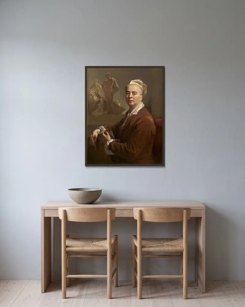 Autoportrét, Nicolas de Largillière v rámu na stěně