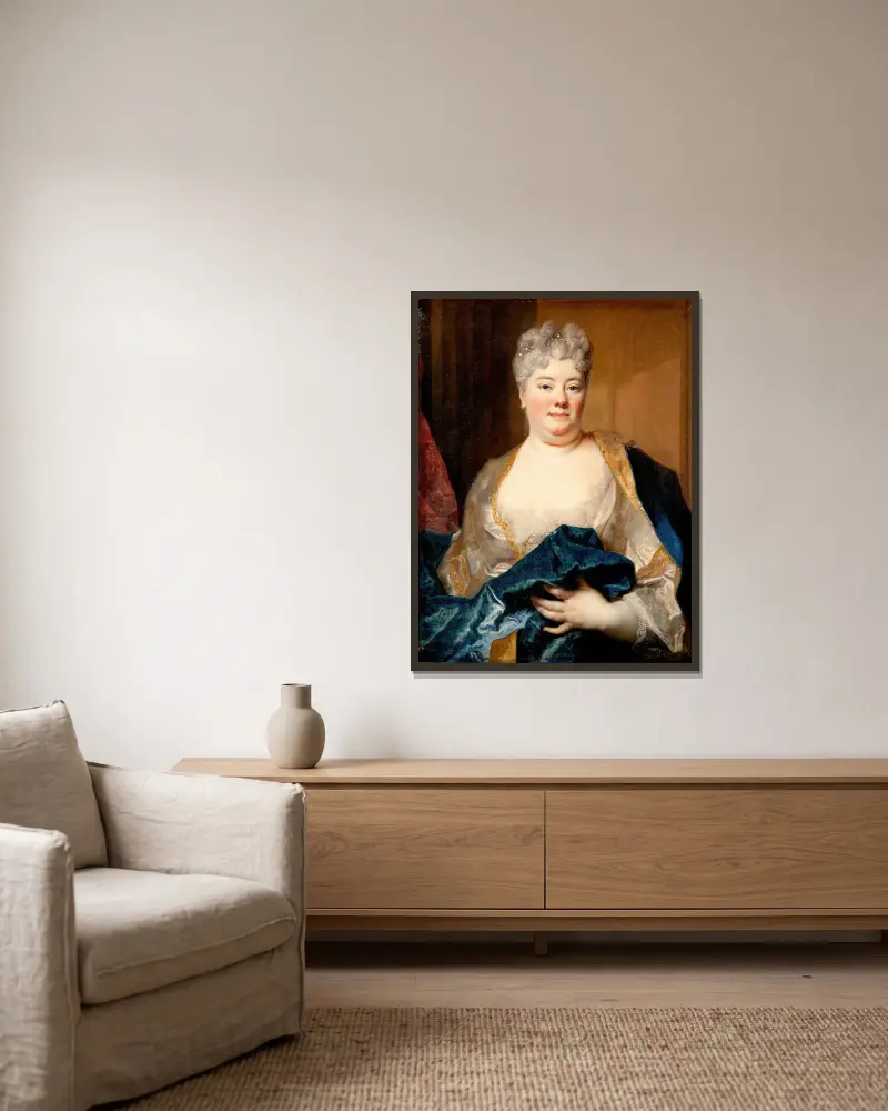 Stina Lillie von Nicolas de Largillière gerahmt an einer Wand