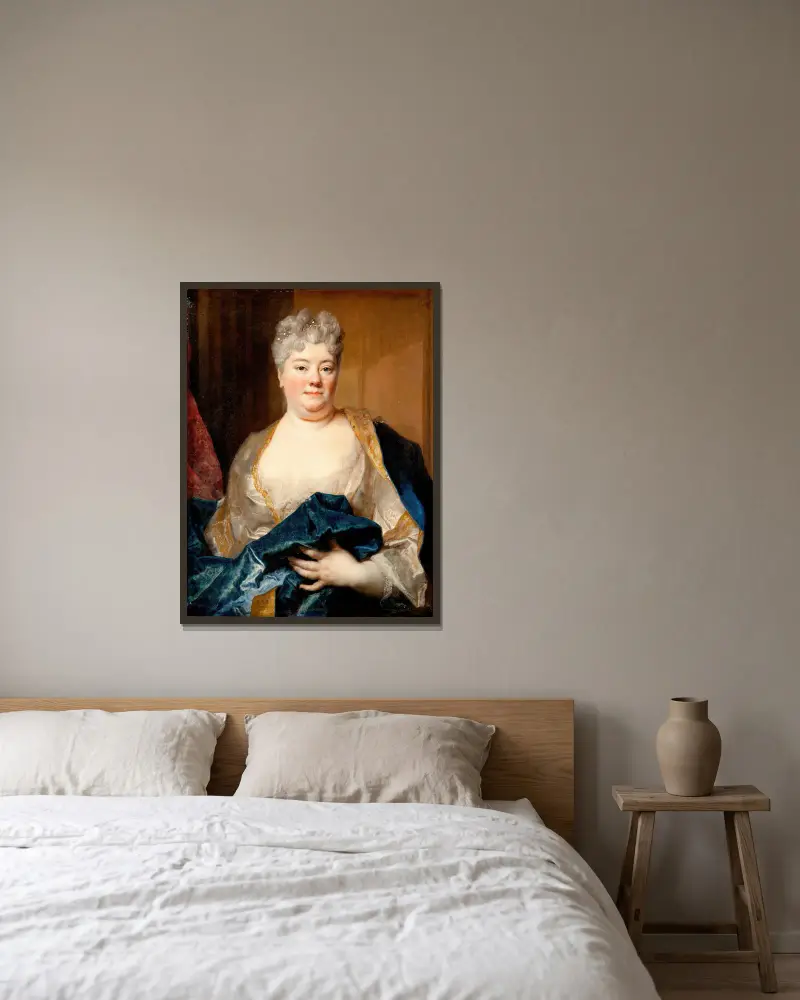 Stina Lillie von Nicolas de Largillière gerahmt an einer Wand