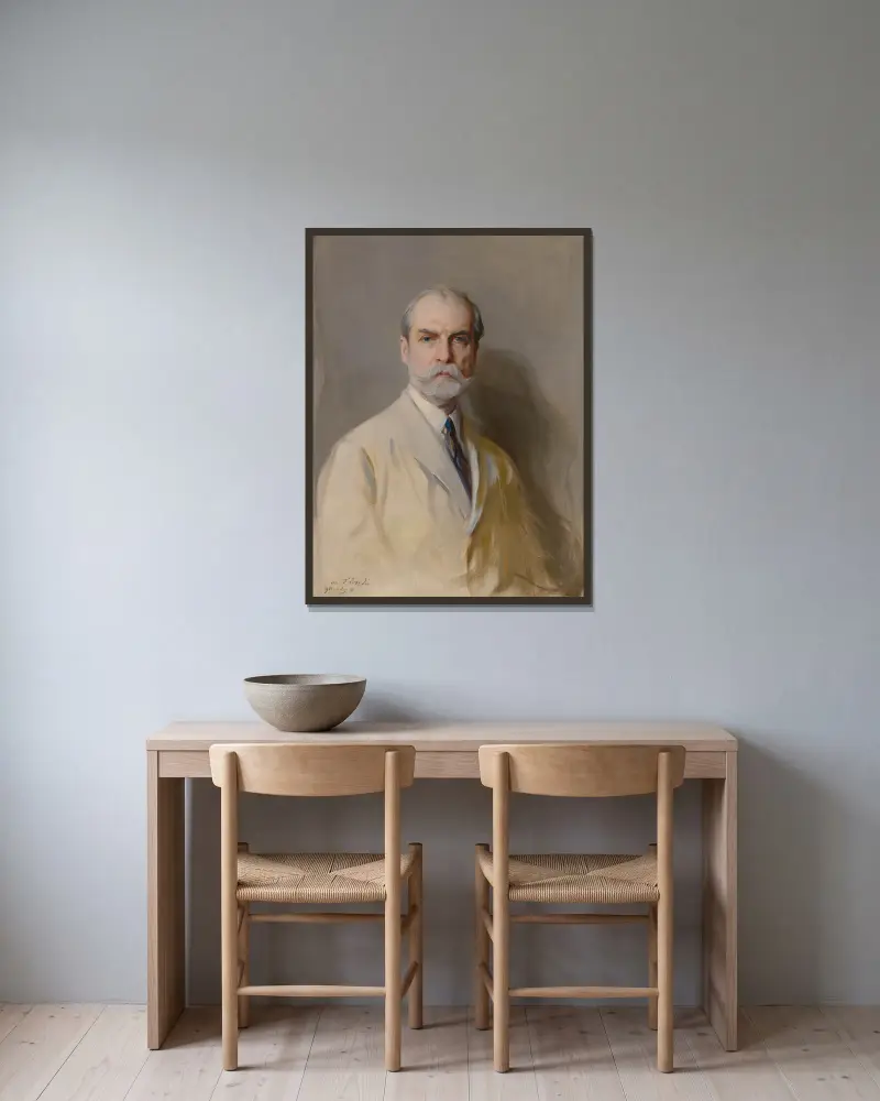 Charles Evans Hughes, Philip Alexius de László v rámu na stěně