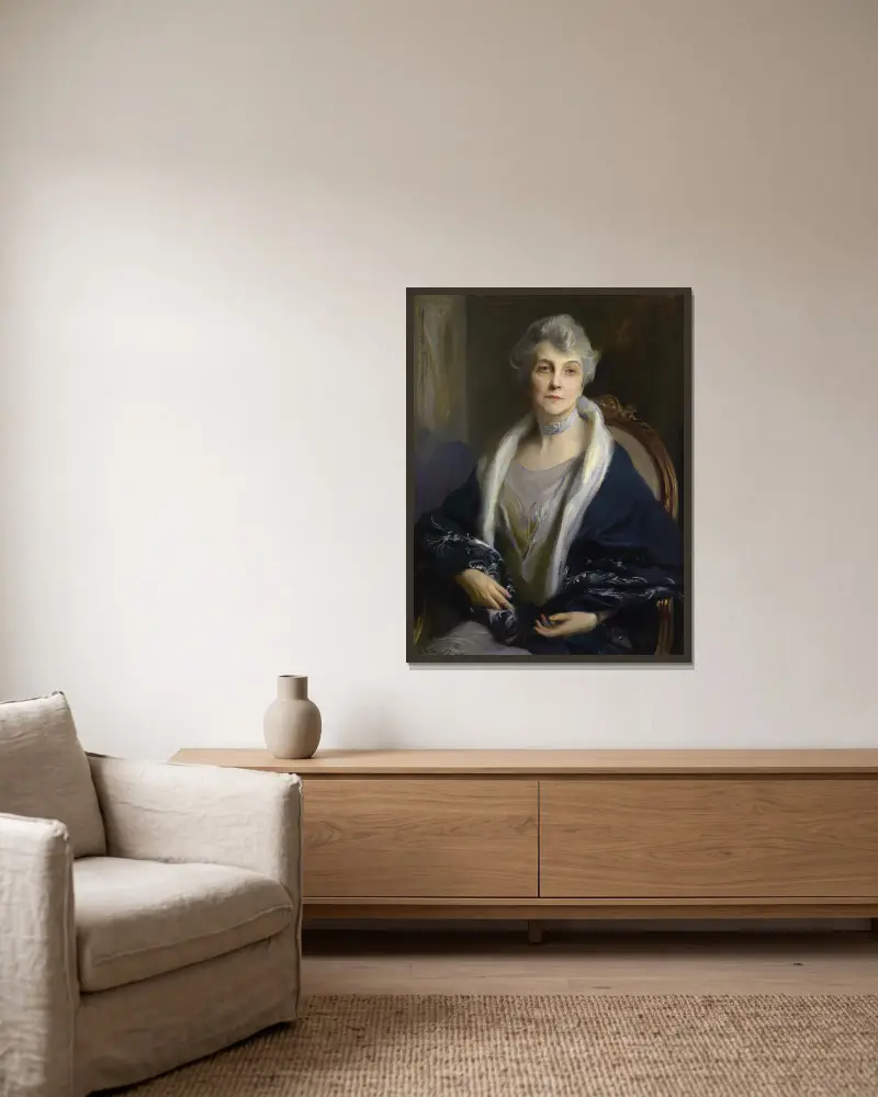 Clara Margaret Cook Kellogg, Philip Alexius de László w ramie na ścianie