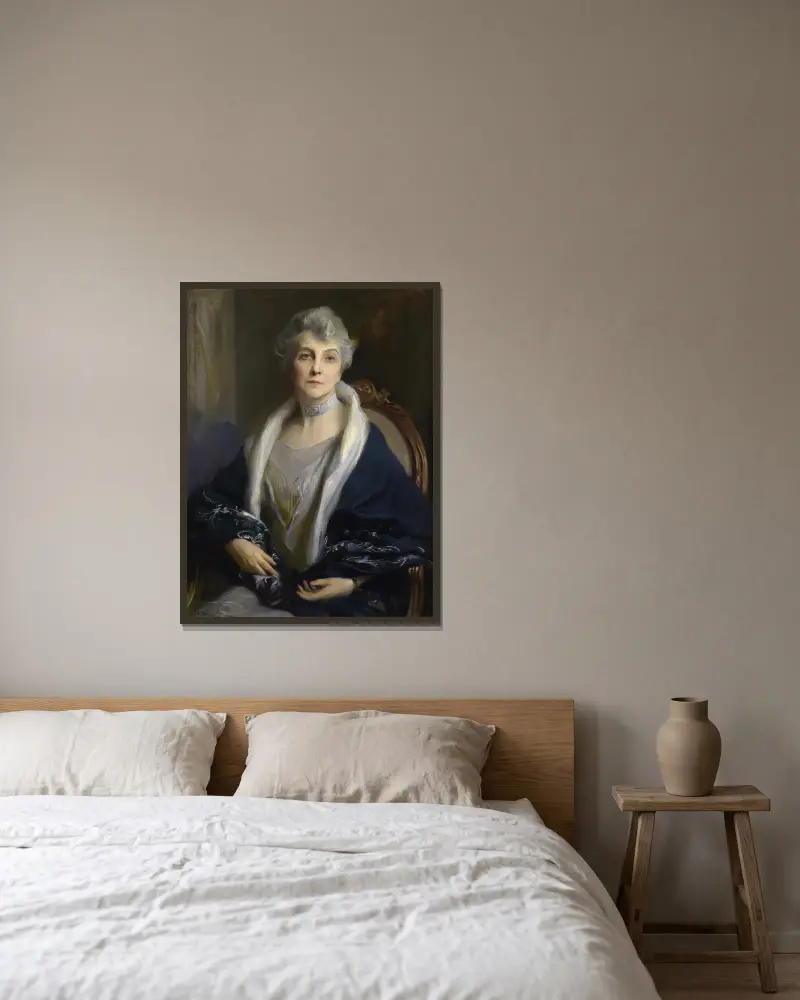 Clara Margaret Cook Kellogg, Philip Alexius de László w ramie na ścianie