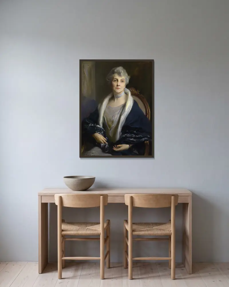 Clara Margaret Cook Kellogg, Philip Alexius de László w ramie na ścianie