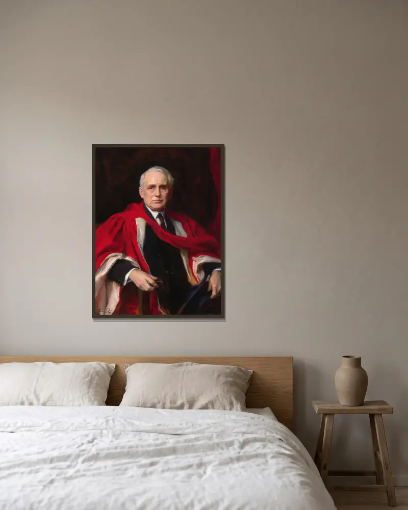 Frank Billings Kellogg von Philip Alexius de László gerahmt an einer Wand