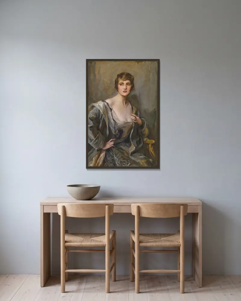 Mrs. Winfield Sifton, geborene Jean Gazlay Donaldson von Philip Alexius de László gerahmt an einer Wand