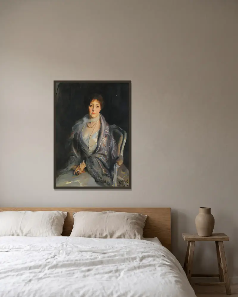 Portrait Of A Lady av Philip Alexius de László inramad på en vägg