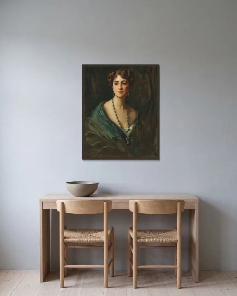 Viscountess Byng of Vimy, geborene Marie Evelyn Moreton von Philip Alexius de László gerahmt an einer Wand
