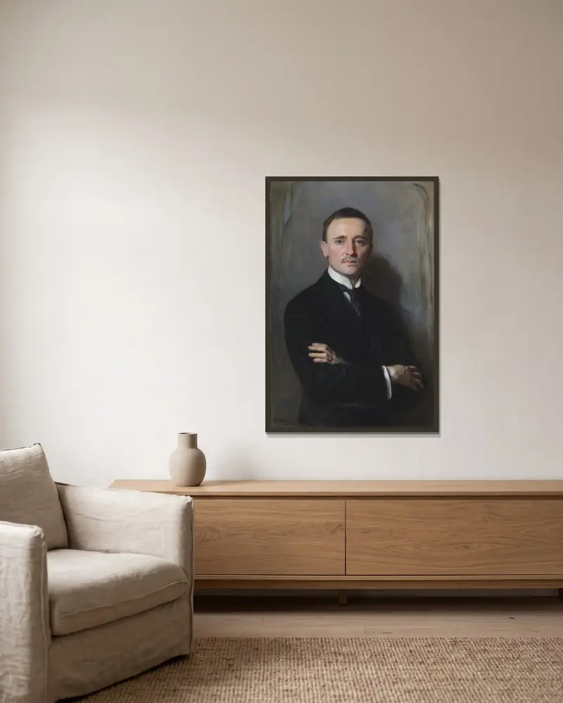 William Richards Castle Jr. von Philip Alexius de László gerahmt an einer Wand