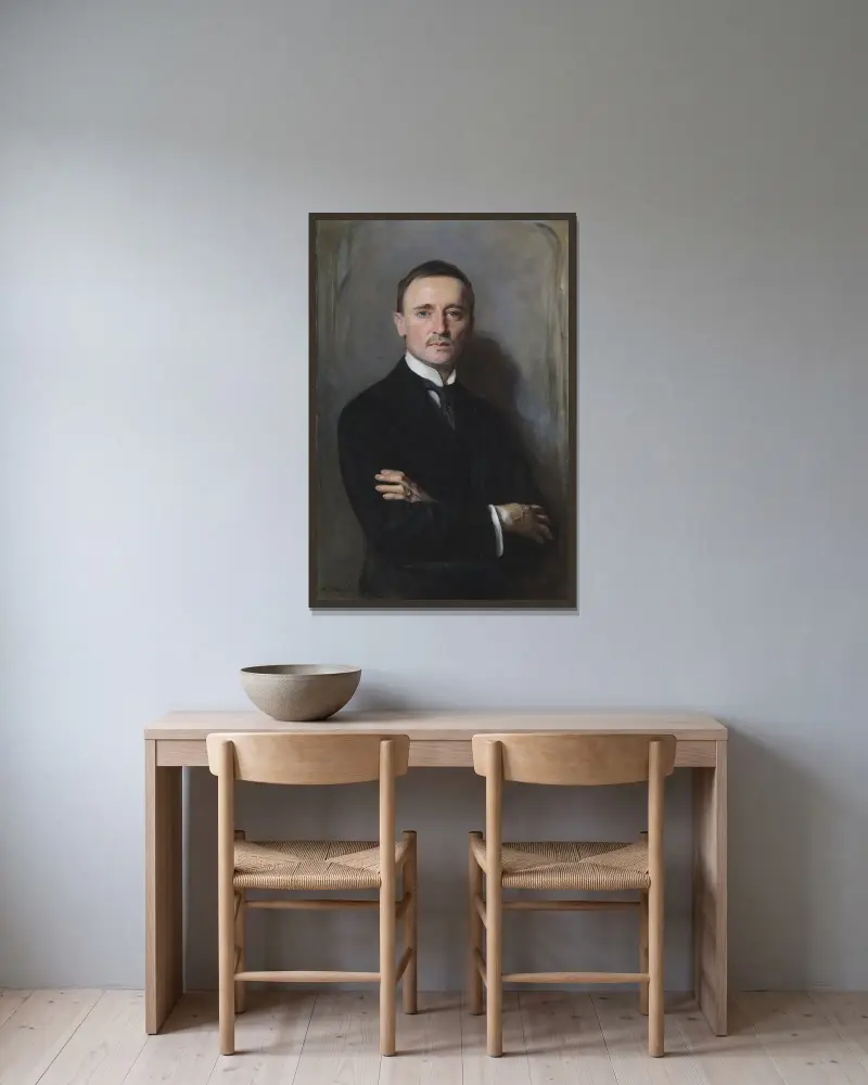 William Richards Castle Jr. von Philip Alexius de László gerahmt an einer Wand