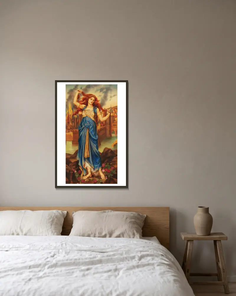 Cassandra, Evelyn De Morgan v rámu na stěně