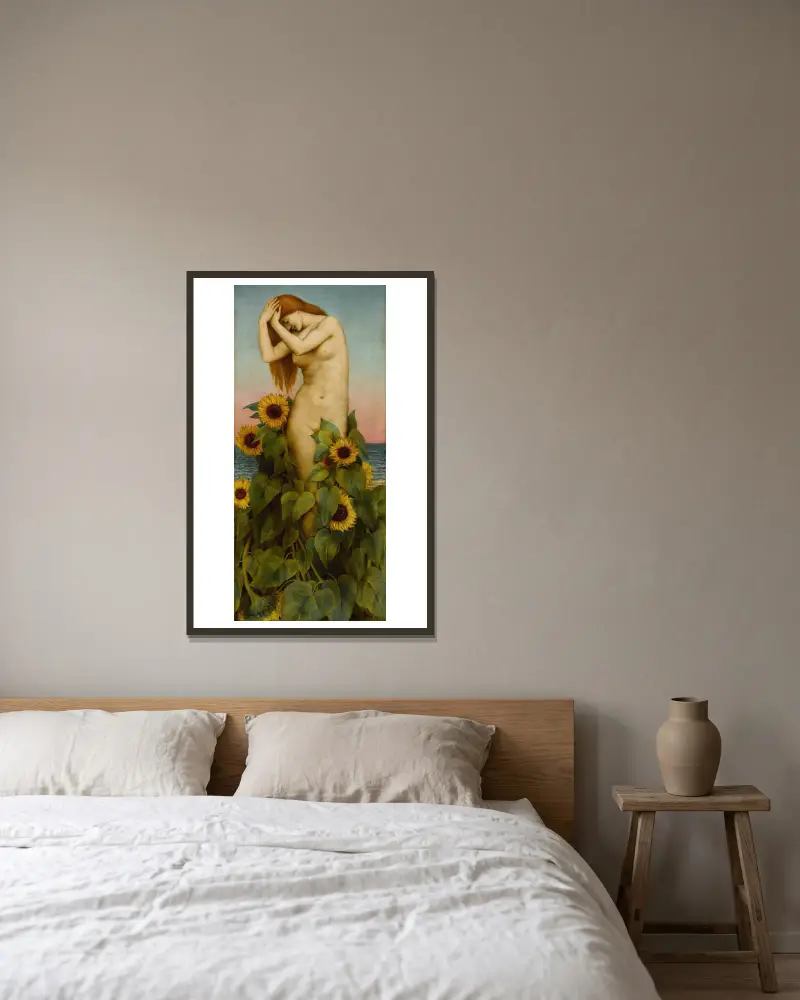 Clytie, Evelyn De Morgan v rámu na stěně