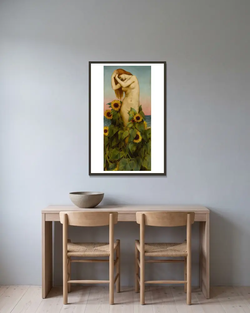 Clytie, Evelyn De Morgan v rámu na stěně