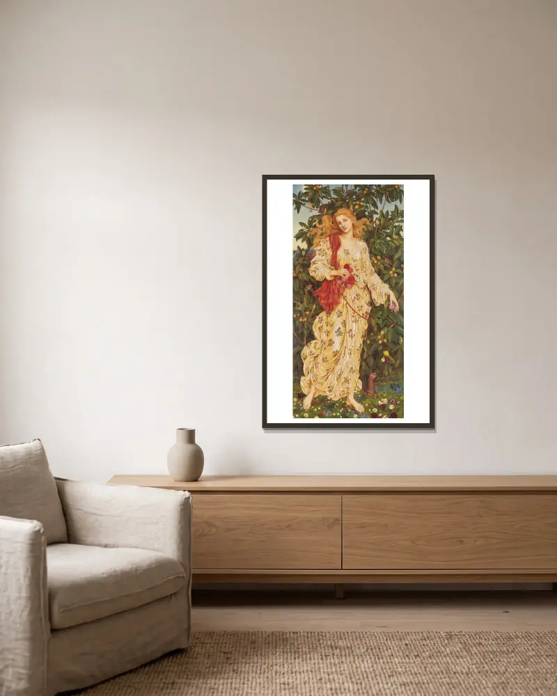 Flora, Evelyn De Morgan v rámu na stěně