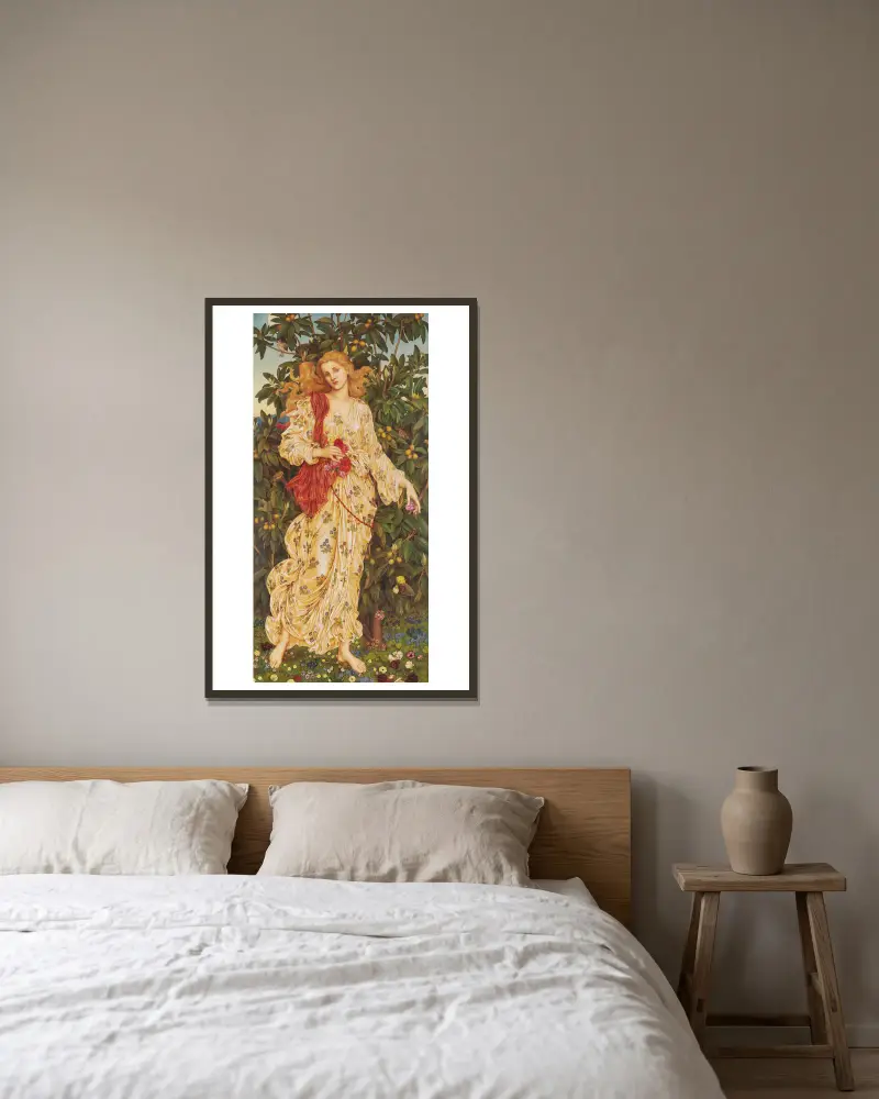 Flora, Evelyn De Morgan v rámu na stěně