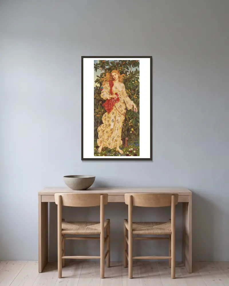 Flora, Evelyn De Morgan v rámu na stěně