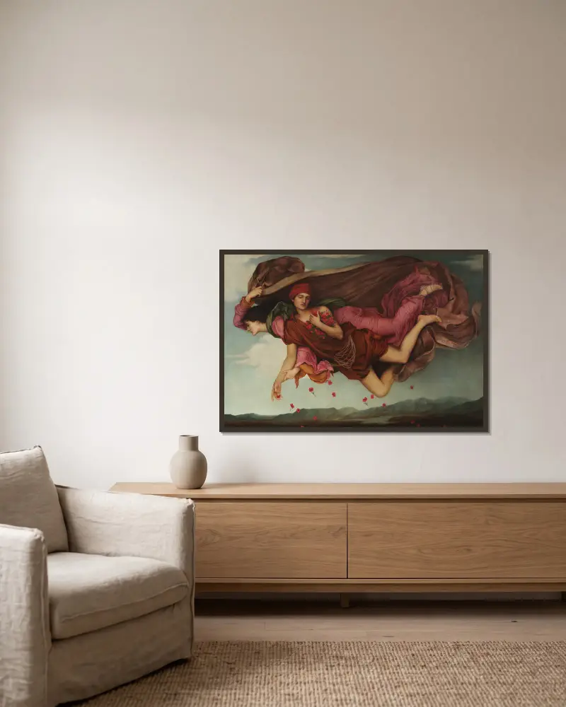 Noc a spánek, Evelyn De Morgan v rámu na stěně