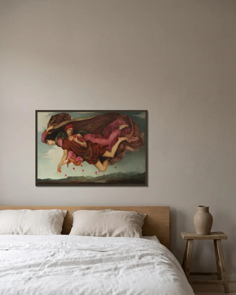 Noc a spánek, Evelyn De Morgan v rámu na stěně