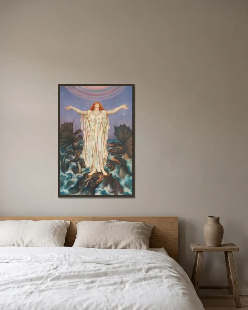 S.O.S., Evelyn De Morgan v rámu na stěně