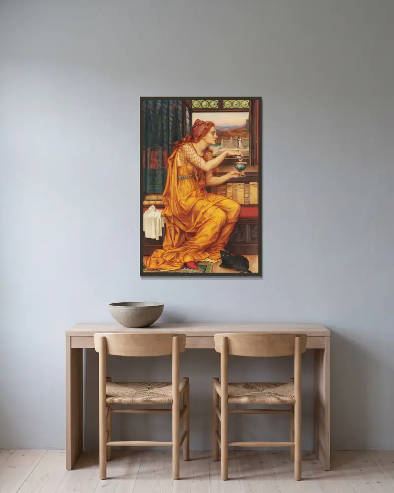 Lektvar, Evelyn De Morgan v rámu na stěně