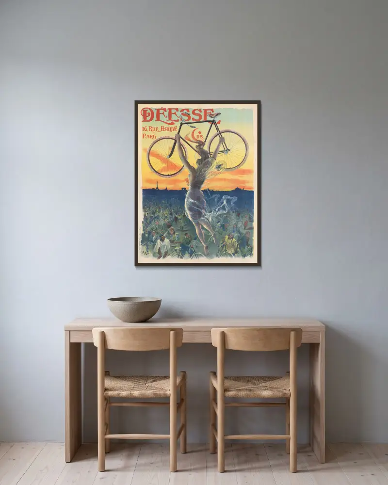Déesse 16, rue Halévy, Paris av Pal (Jean de Paleologue) inramad på en vägg