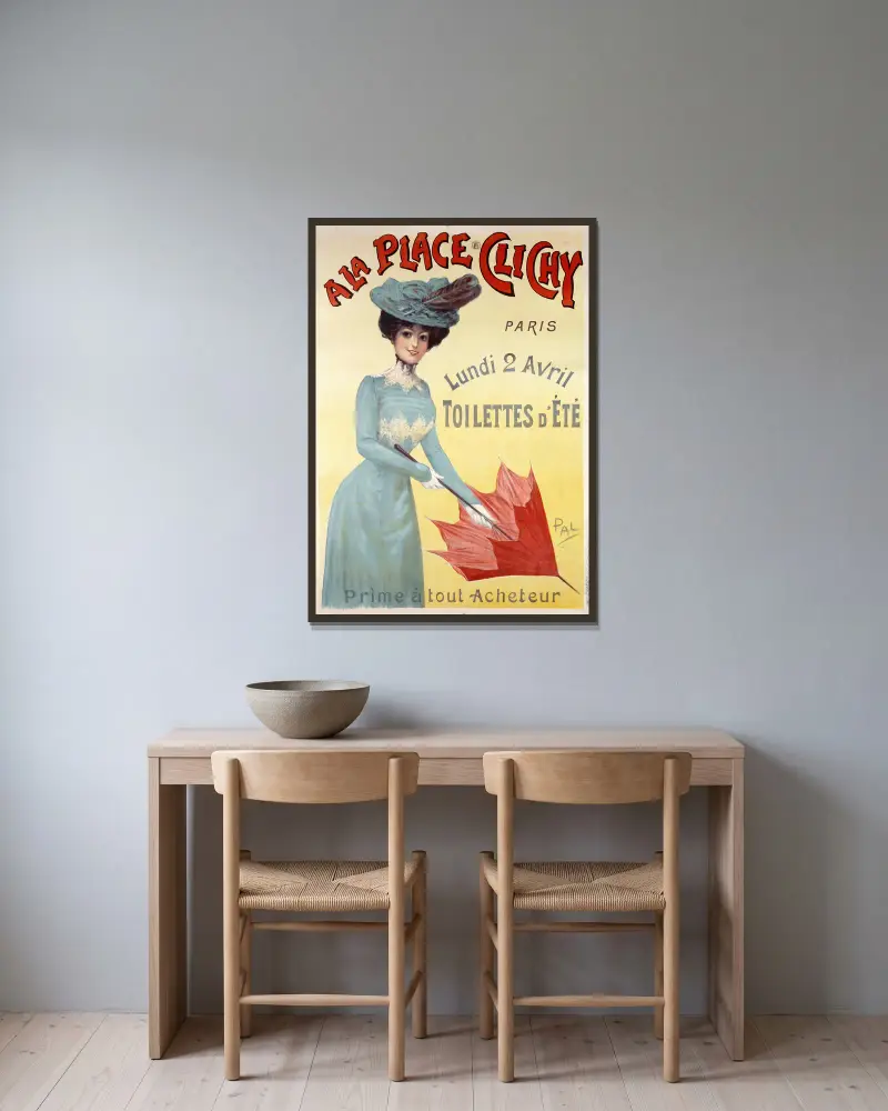 Toilettes D’ete,Prime À Tout Acheteur av Pal (Jean de Paleologue) inramad på en vägg