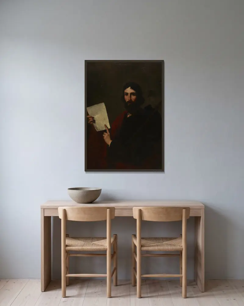 Svatý Jakub Starší – Nr. 1, Jusepe de Ribera v rámu na stěně
