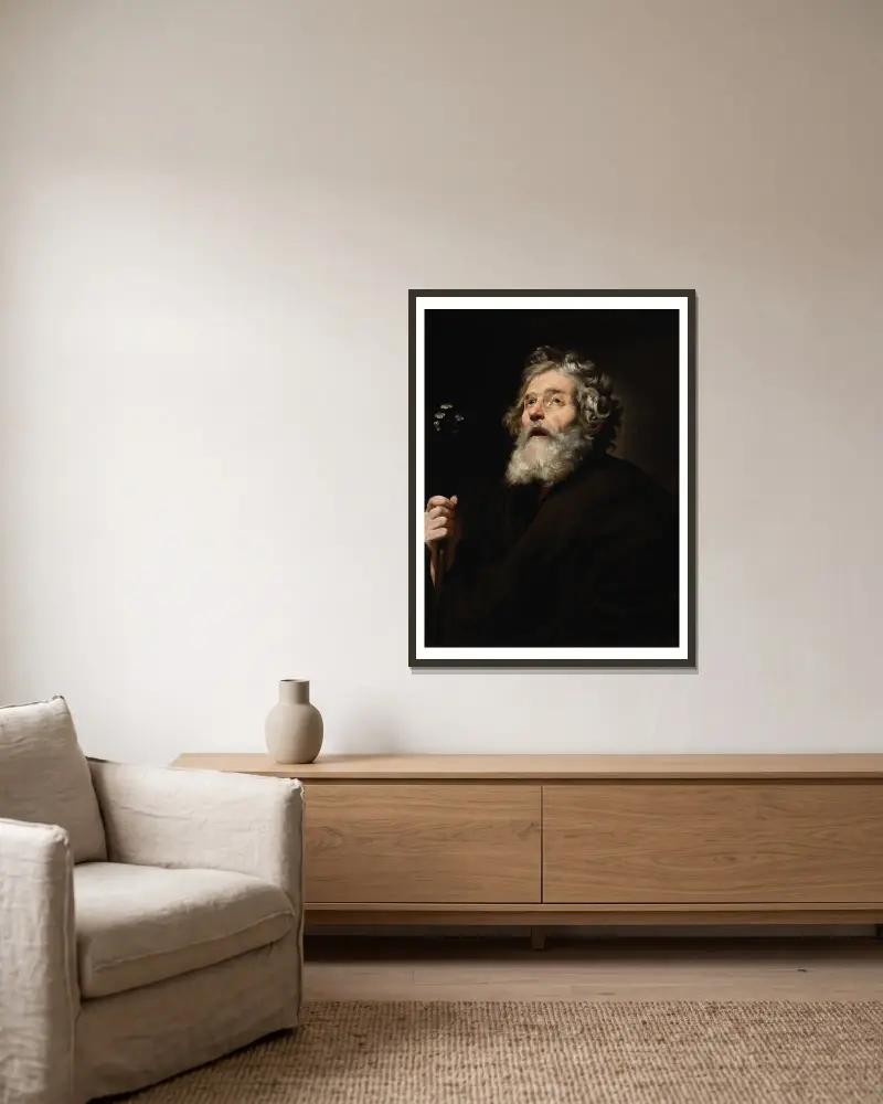 Svatý Josef – Nr. 2, Jusepe de Ribera v rámu na stěně