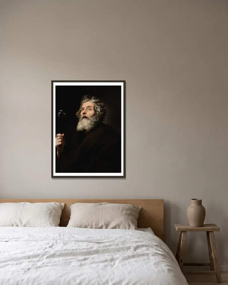Svatý Josef – Nr. 2, Jusepe de Ribera v rámu na stěně